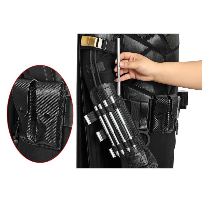 Costume Cosplay Batman Version Film en Cuir PU pour Halloween et Fêtes