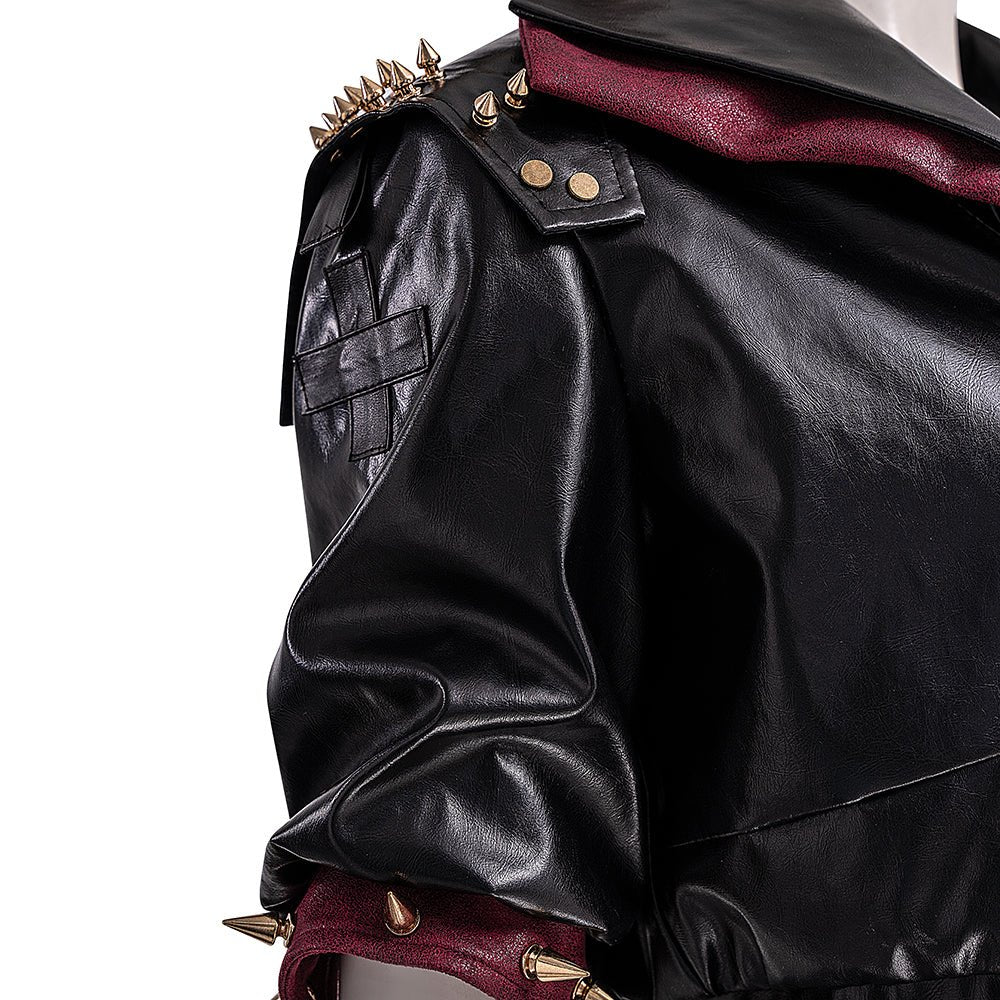 Veste en cuir noir Arcane 2 Vi - Costume de cosplay de haute qualité pour les gamers