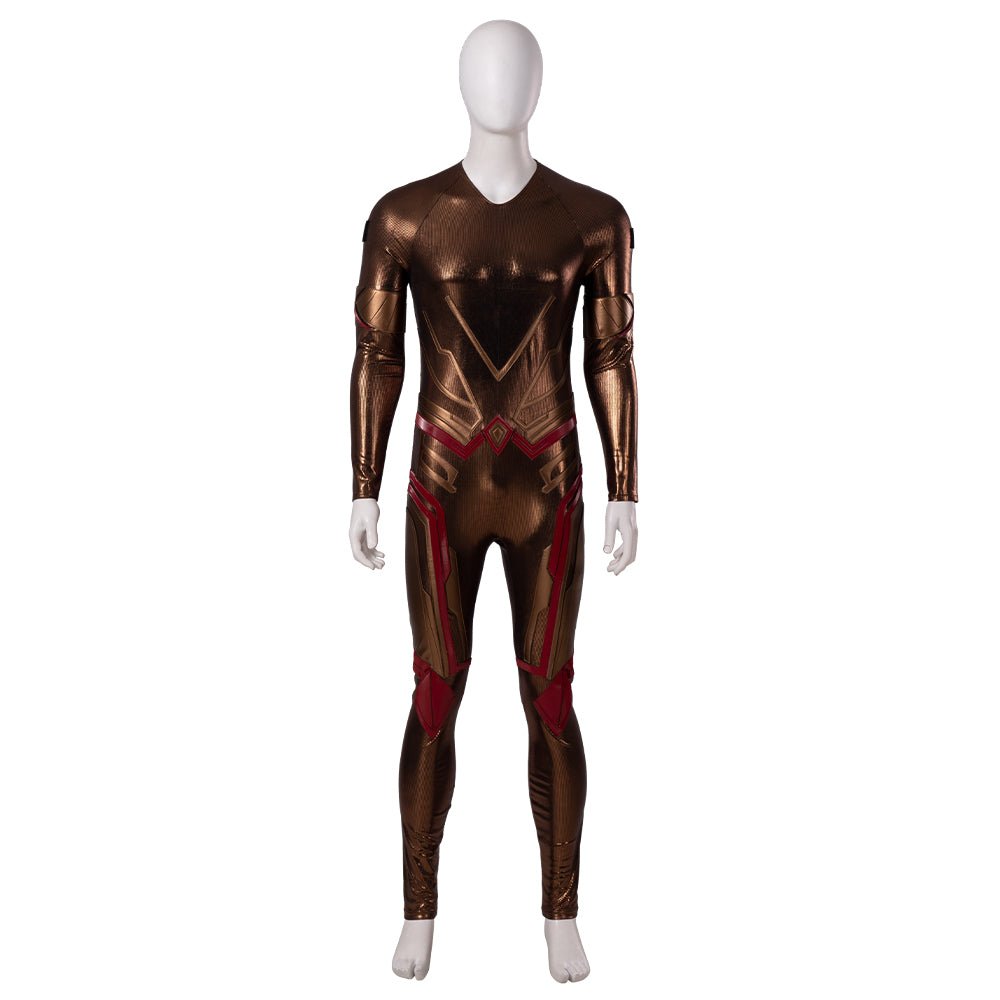 Costume Cosplay Adam Warlock Gardiens de la Galaxie Vol. 3 - Combinaison Imprimée avec Armure Rouge pour Hommes