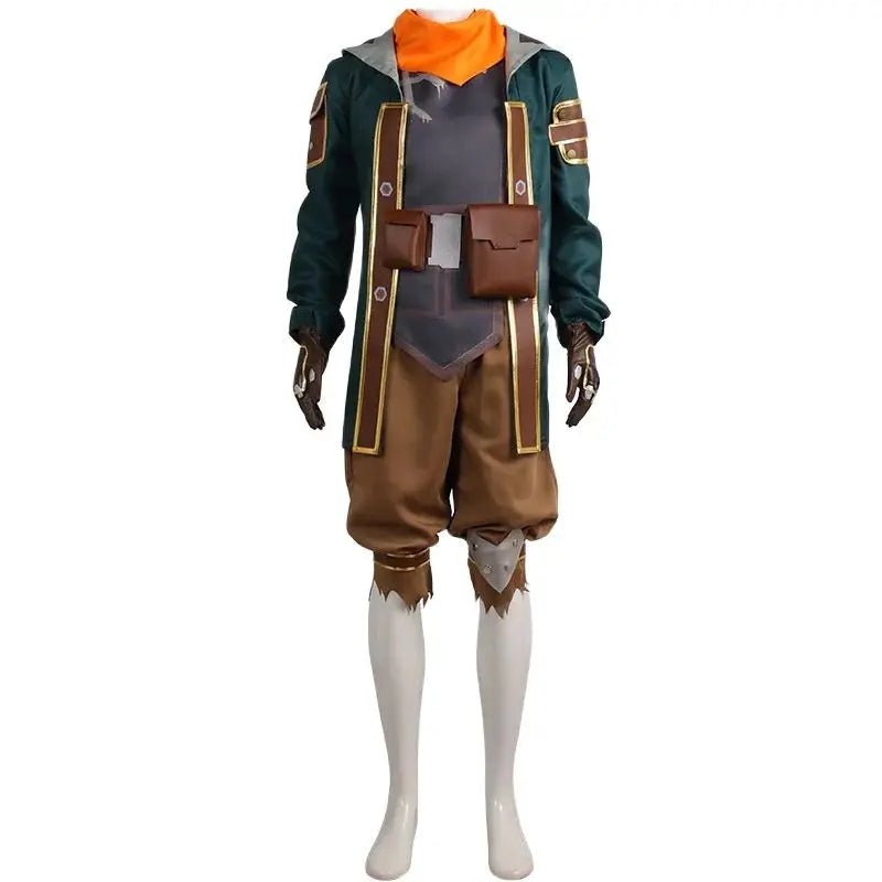 Costume Cosplay Ekko Arcane LOL Complet pour Hommes - Veste Pantalon Ensemble pour Halloween Carnaval