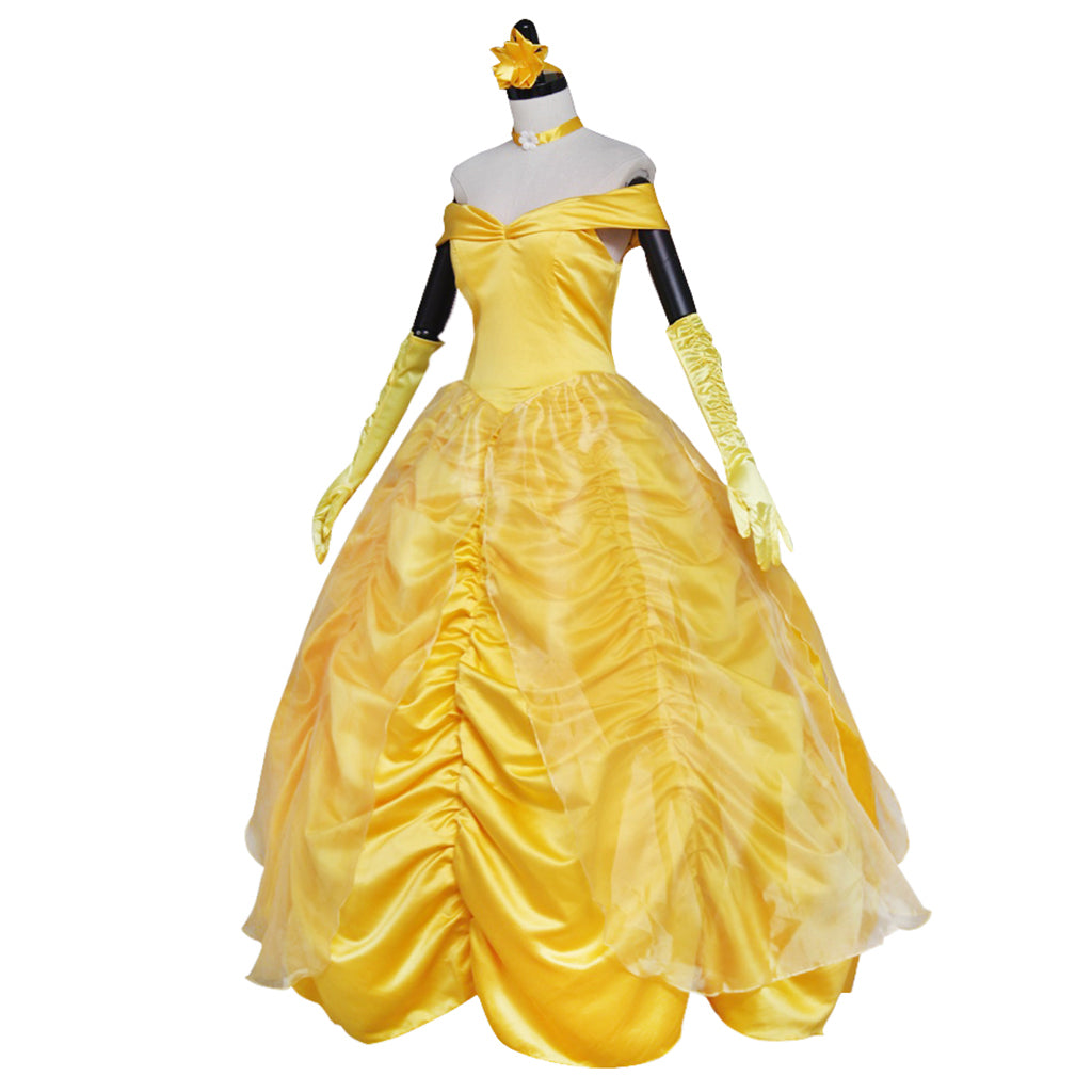 Costume Cosplay Belle - La Belle et la Bête | Robe Princesse Disney pour Halloween et Événements