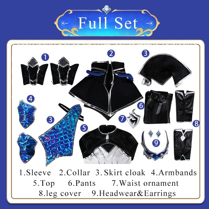 Costume Cosplay Zoe Aspect of Twilight LOL EDG Champion - Ensemble Complet pour Halloween