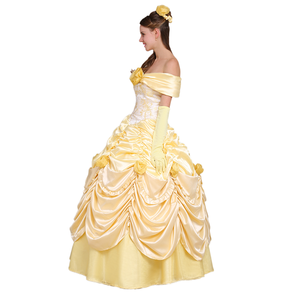 Costume Cosplay Belle - La Belle et la Bête | Robe Princesse Disney pour Halloween et Événements