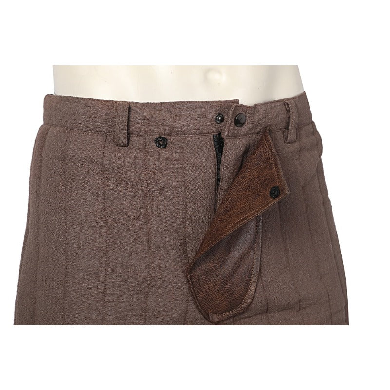 Costume Cosplay Geralt de Rivia Witcher 3 Veste en Cuir Tenue de Héros Chasse Sauvage pour Halloween