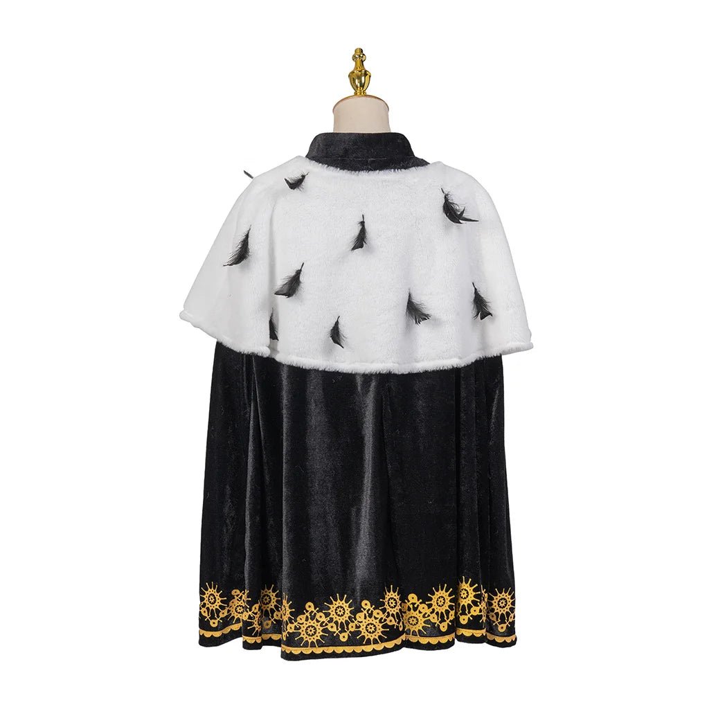Cape Cosplay Roi Prince Luxueuse - Longueur Moyenne pour Halloween & Fêtes