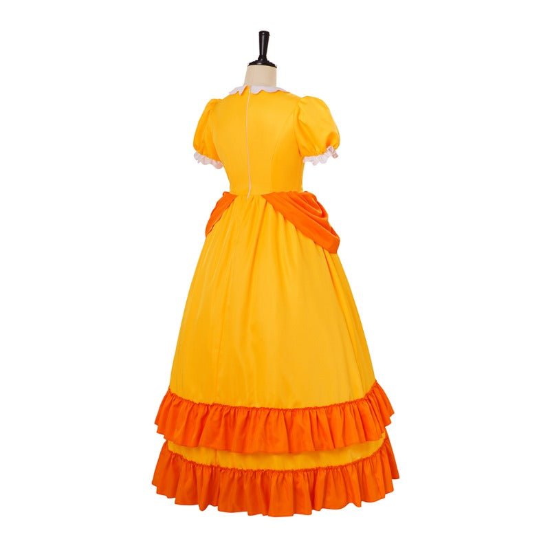 Robe Cosplay Rosalina avec Couronne - Costume Princesse Daisy pour Halloween & Fêtes