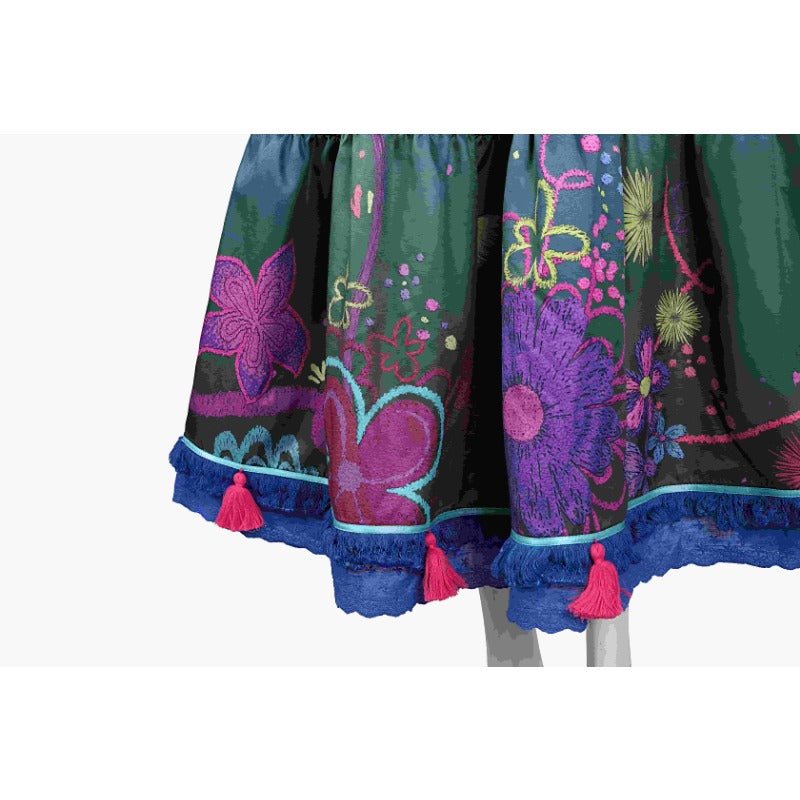 Robe Princesse Mirabel Encanto Costume Maison Magique pour Femme Halloween