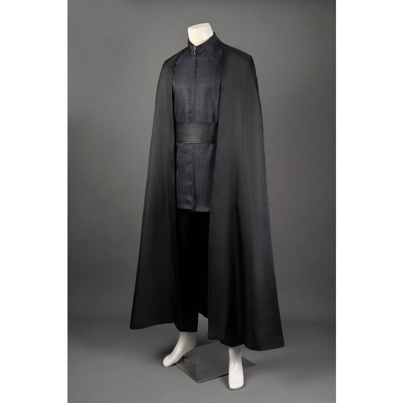 Costume Cosplay Kylo Ren pour Adultes - Tunique, Pantalon et Cape Noire pour Halloween