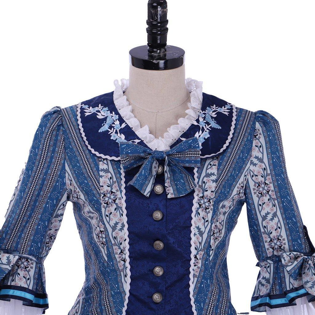 Costume Cosplay Christine Daae Le Fantôme de l'Opéra | Robe de Souhait Bleue