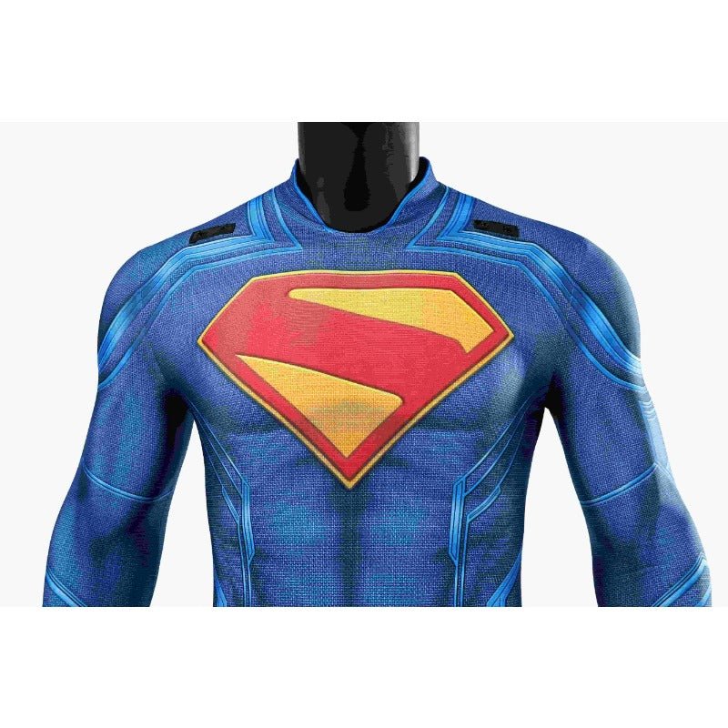 Costume Cosplay Superman Legacy Clark Kent - Combinaison Héros avec Cape pour Halloween et Événements Cosplay