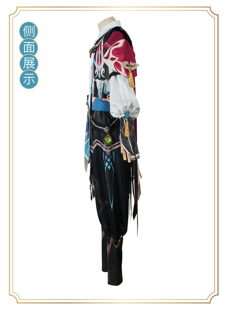 Costume Cosplay Kaveh : Architecte de Sumeru Lumière de la Secte Miao Lun – Tenue Premium pour les Fans de Genshin Impact
