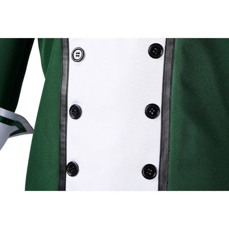 Ensemble de Costume Cosplay Chef Argent Riddle de Twisted Wonderland NRC Personnalisé