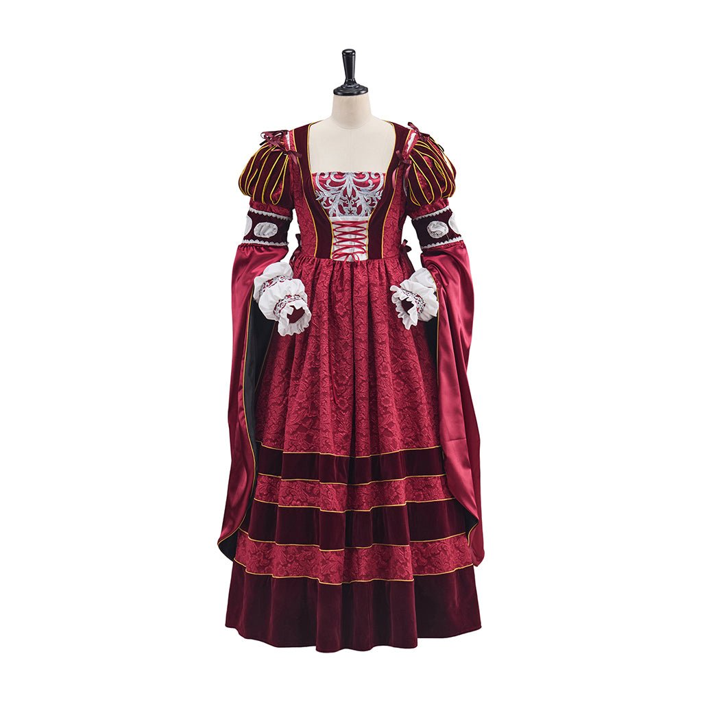 Robe Cosplay Rose Dynastie Tudor - Costume Noble Dame