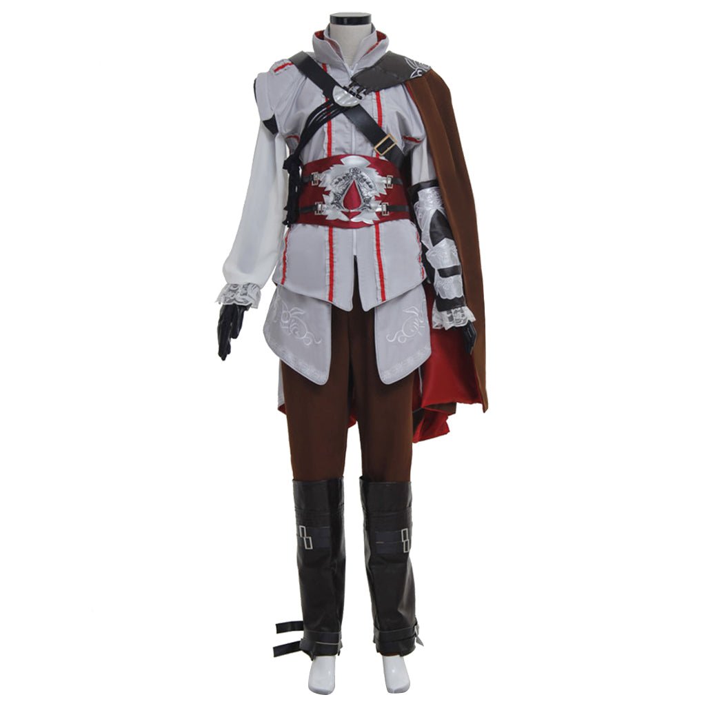 Costume Cosplay Ezio Auditore da Firenze | Robe d'Assassin avec Cape Noire