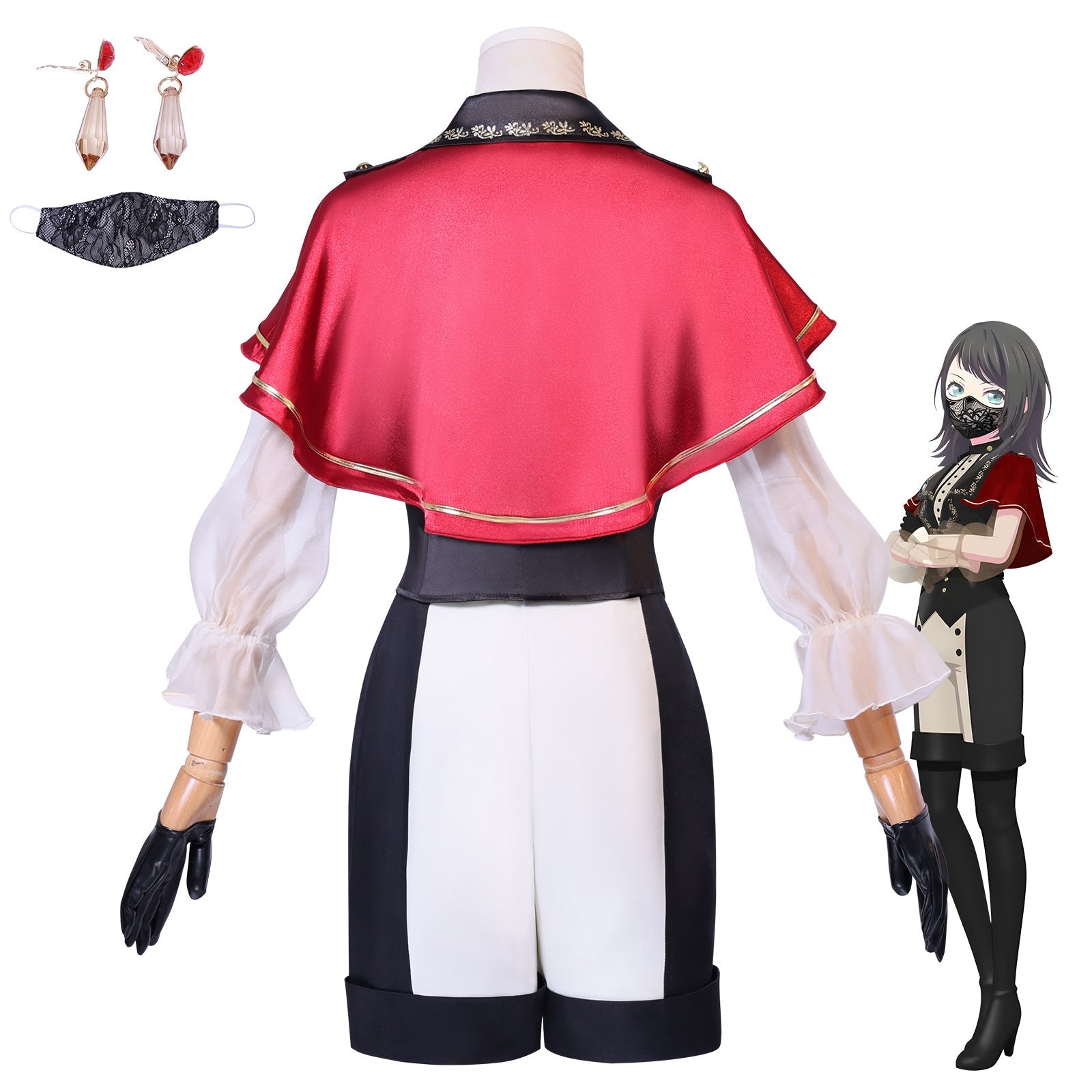Costume Cosplay BanG Dream! Ave Mujica Hane Hina pour Fans d'Anime