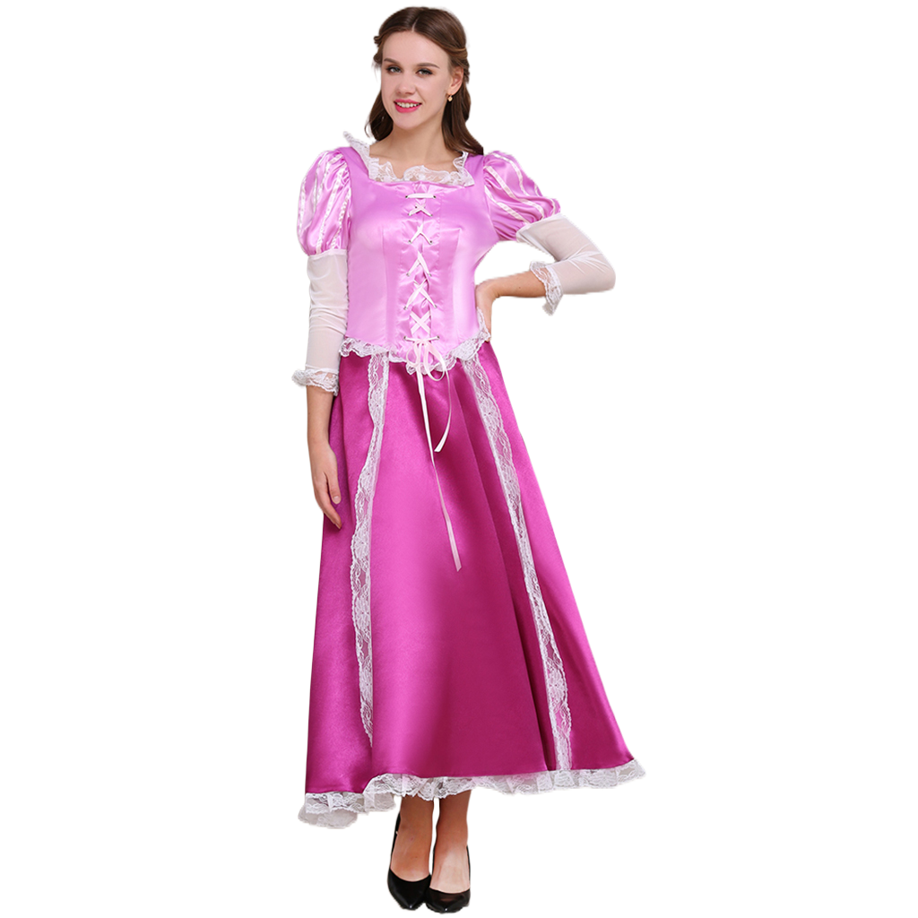 Série de Costumes Cosplay Disney Tangled | Rapunzel, Naveen, Mère Gothel & Plus
