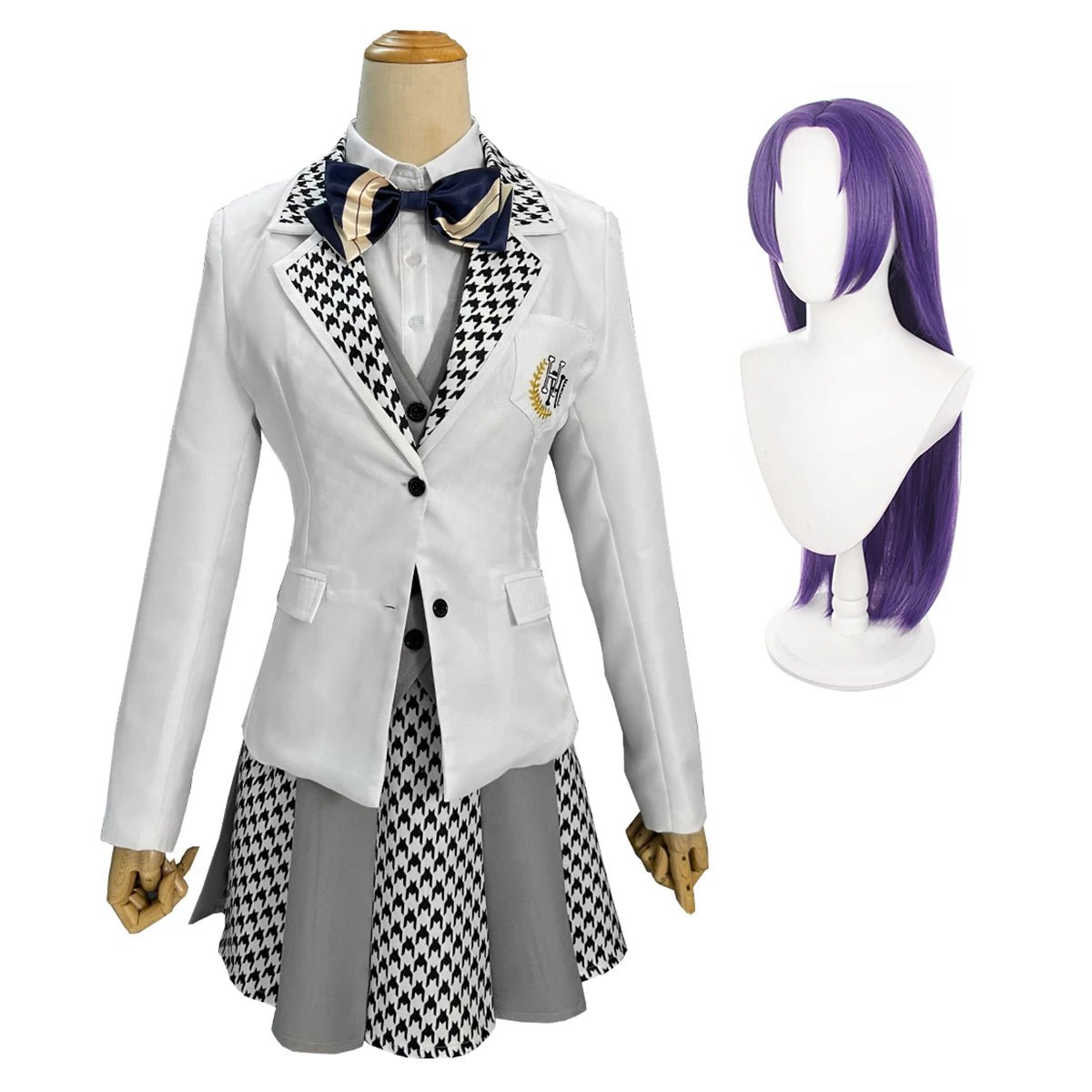 Costume Cosplay Reo Mikage Blue Lock - Uniforme Scolaire avec Perruque Synthétique
