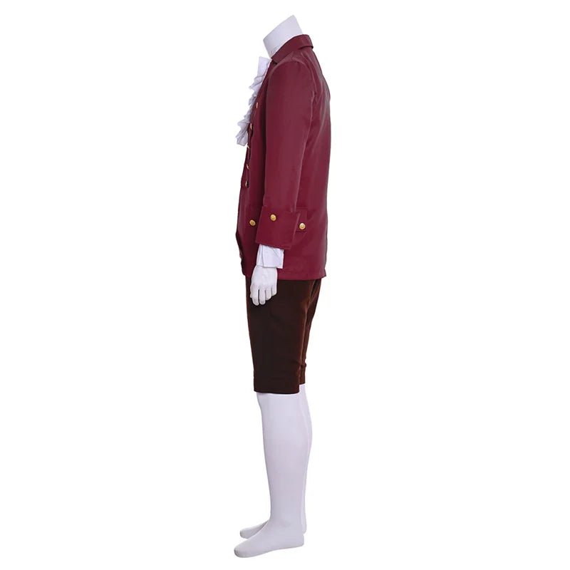 Costume Prince Rococo 18e Siècle | Uniforme Noble Cour Coloniale Médiéval pour Halloween Cosplay
