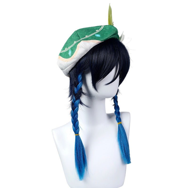 Costume Cosplay Venti Genshin Impact avec Perruque Style Chinois pour Halloween