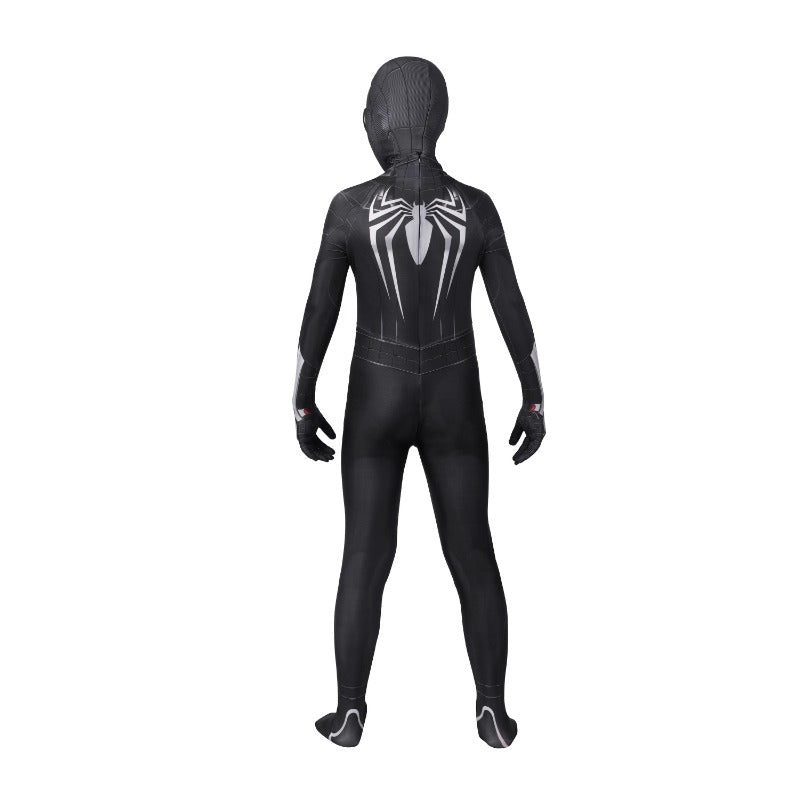 Costume Cosplay Spider-Man PS4 Avancé Noir pour Enfants, Tenue Halloween