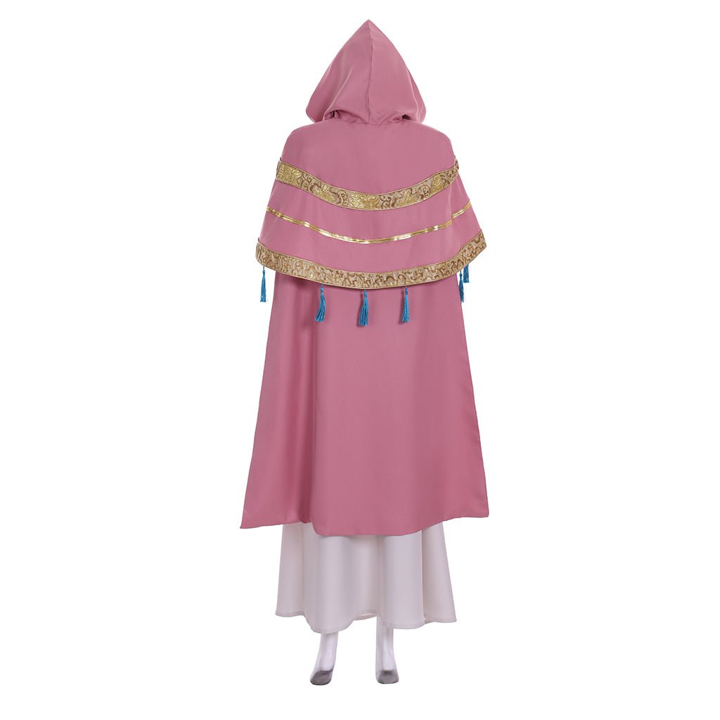 Costume Cosplay Ava de Kingdom Hearts III - Robe à Capuche Rose avec Jupe pour Femmes