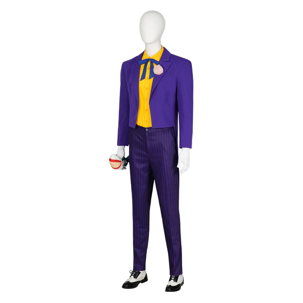 Costume Cosplay Complet Joker pour Hommes - Série Animée Batman - Déguisement Halloween
