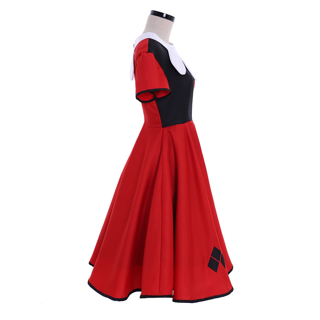 Costume de Clown Fille Quinzel Cosplay – Tenue Amusante pour Halloween, Carnaval et Cosplay