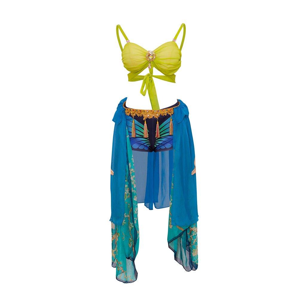 Costume Britney Spears Esclave Bleu | Robe de Danse Cosplay