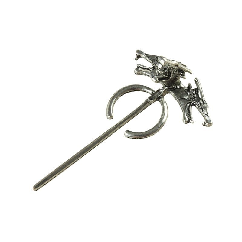 Costume Cosplay Daenerys Targaryen - Robe à Manches Longues pour Femme avec Broche pour Halloween & Fêtes