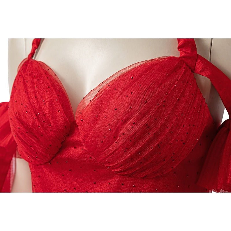 Costume Cosplay Harley Quinn Robe Rouge The Suicide Squad 2 Ensemble Complet pour Halloween