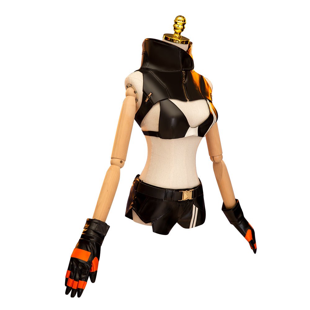 Costume Cosplay Femme Black Rock Shooter Anime Complet pour Fête Halloween