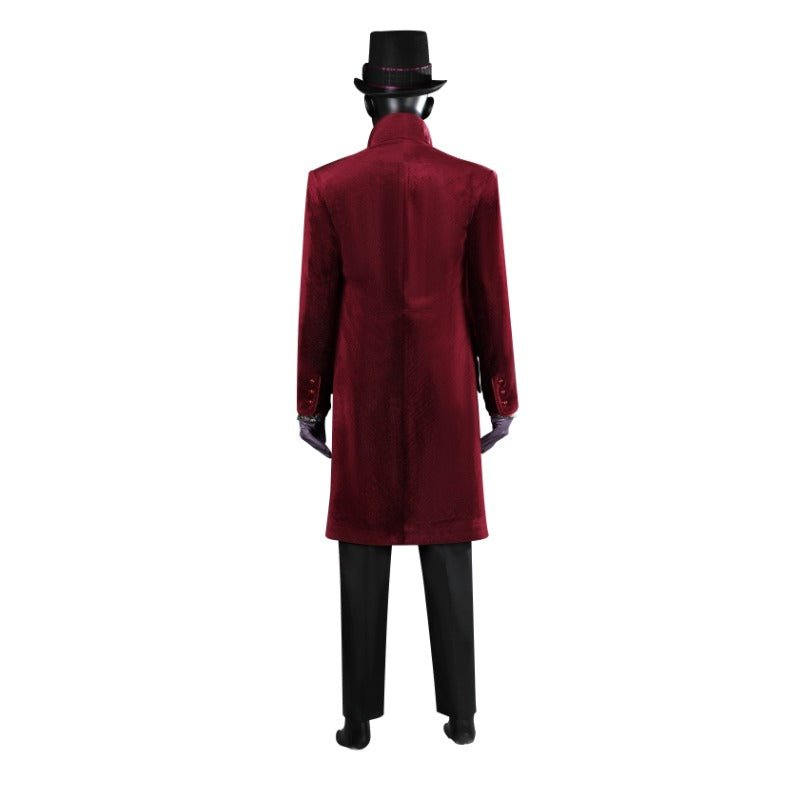 Costume Cosplay Willy Wonka Rouge 2023 Timothee Chalamet pour Halloween