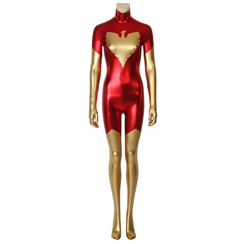 Costume Cosplay Jean Grey Dark Phoenix - X-Men Combinaison Rouge Spandex