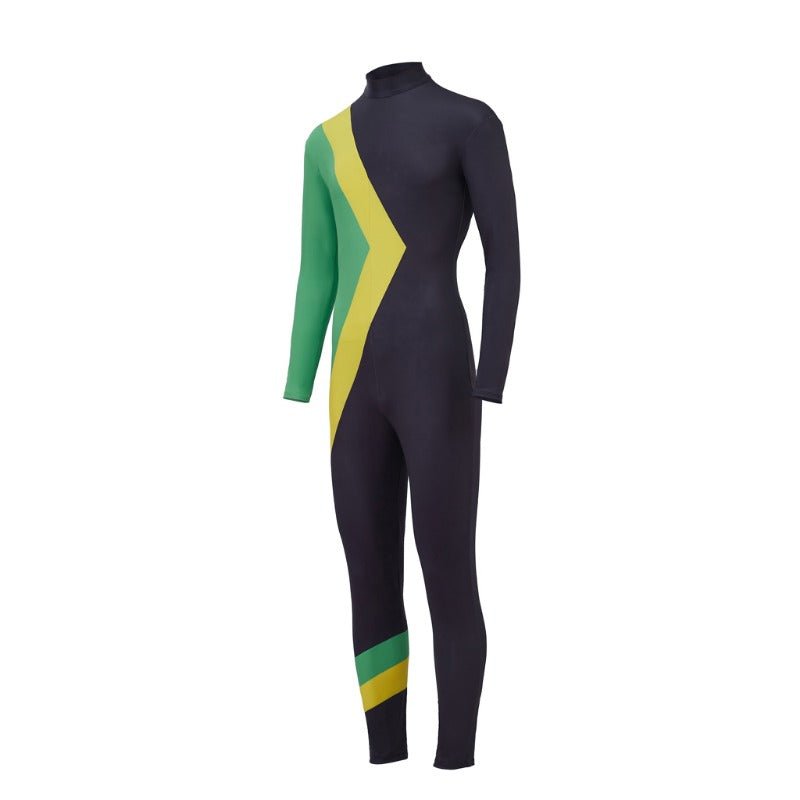 Combinaison Cosplay Équipe Jamaïcaine de Bobsleigh Cool Runnings pour Adultes