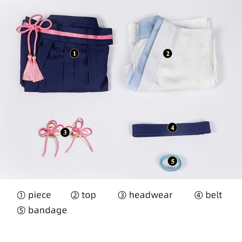 Costume Cosplay Kamisato Ayaka Tsubaki de Genshin Impact