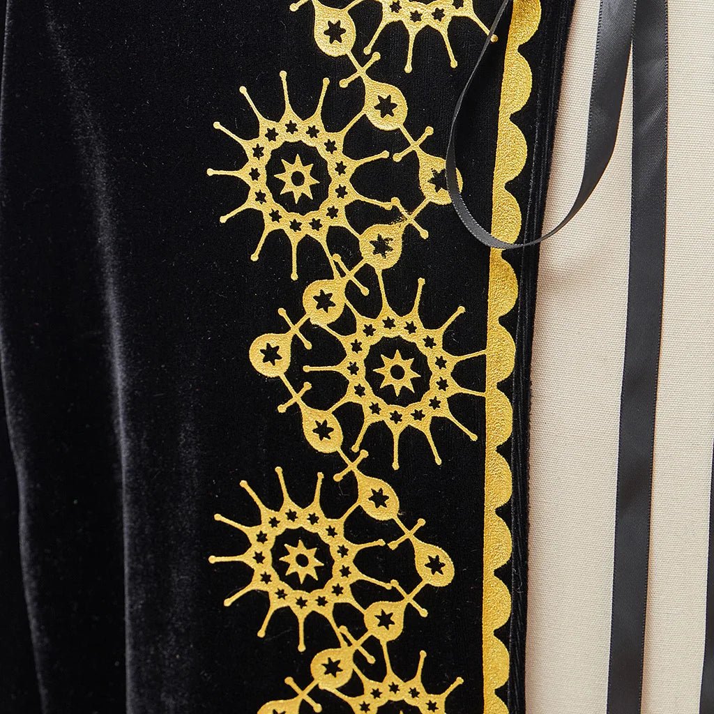 Cape Noire Royale Médiévale pour Cosplay de Roi Prince - Halloween, Carnavals, Festivals