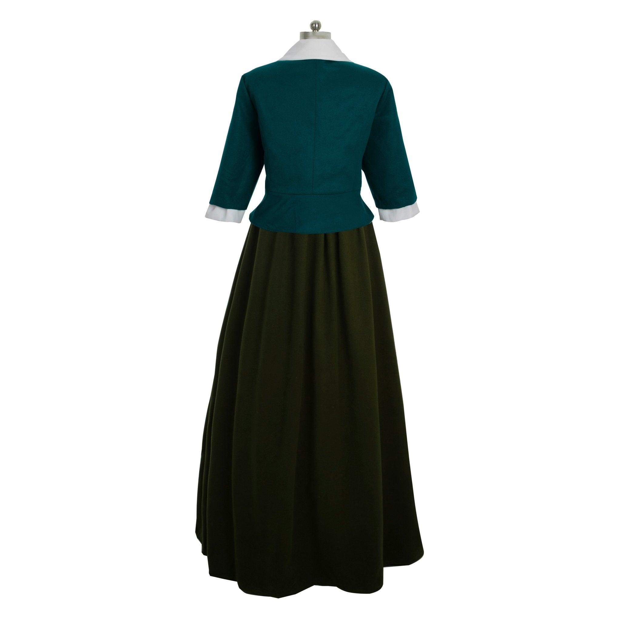 Robe Cosplay Claire Fraser Outlander | Costume Highland Colonial Belle du Sud pour Halloween