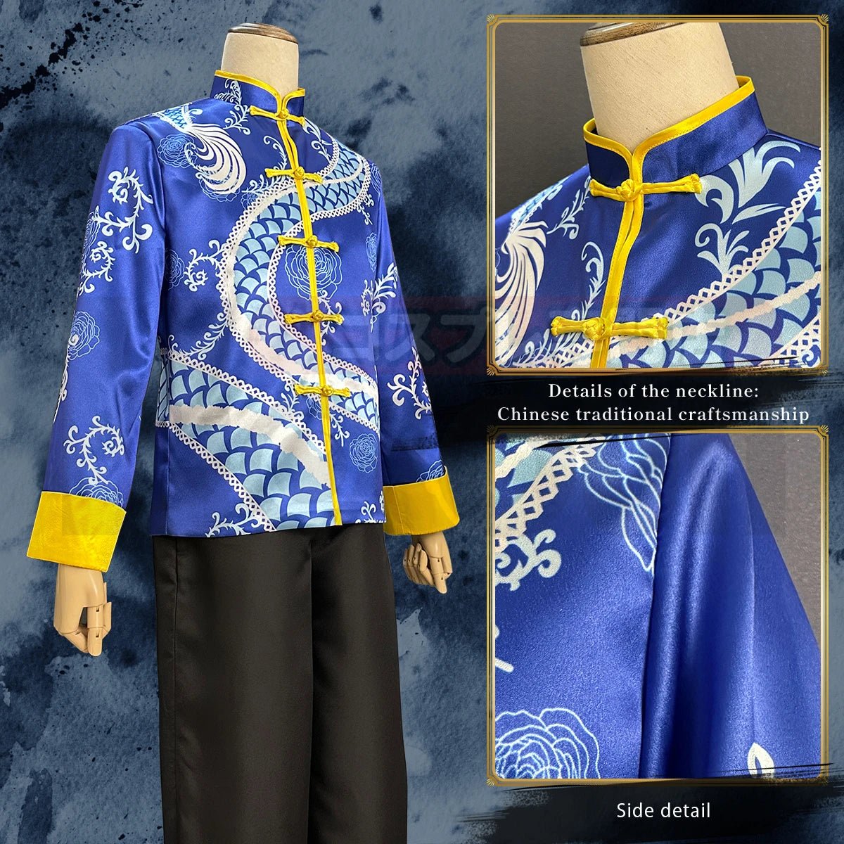 Costume Cosplay Akua Hoshino Oshi no Ko Chine Kung Fu Tang Suit Pantalon Tenue Fête Cadeau Halloween Noël