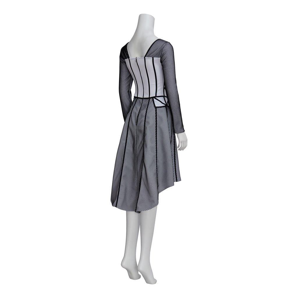 Costume Cosplay Jane Seymour Six the Musical | Robe Bordée Noir pour Femme
