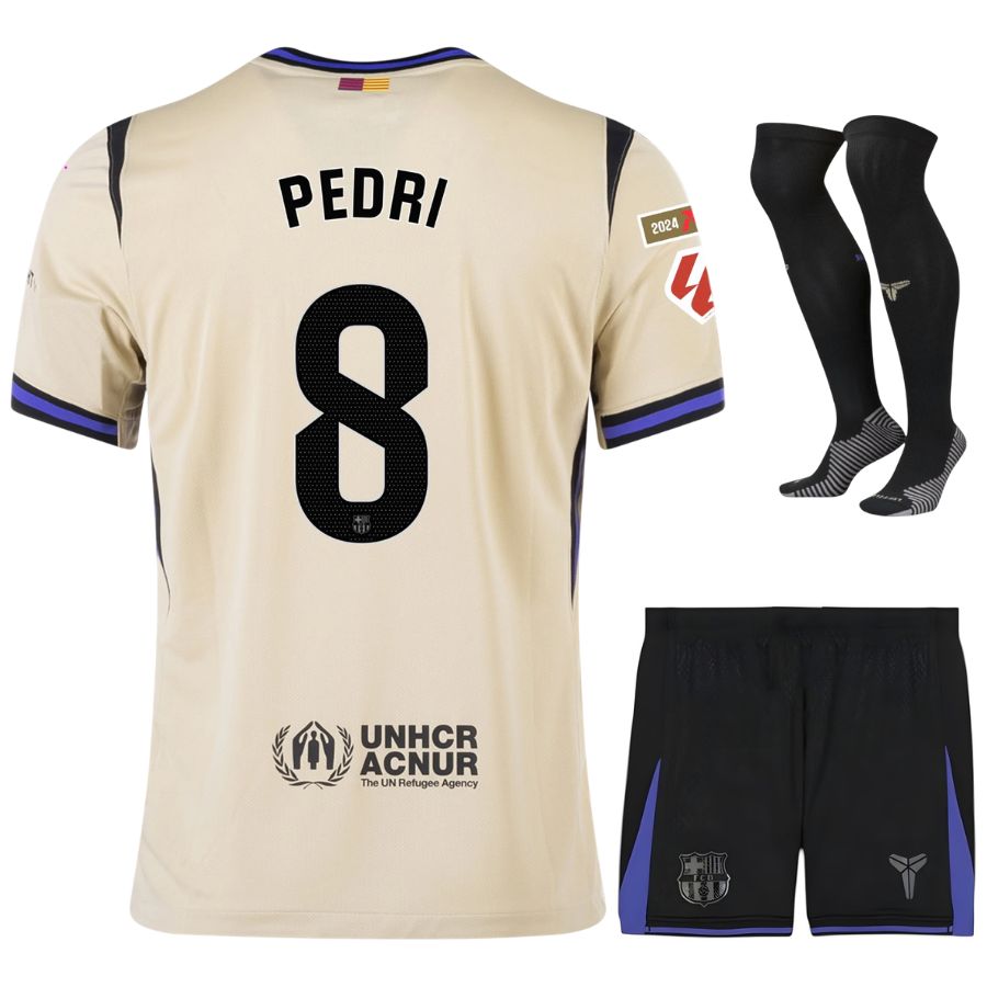 バルサ アウェイ キッズ キット ジャージ 2025 2026 ペドリ ラ リーガ