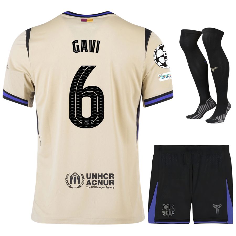 バルサ アウェイ キッズ キット ジャージ 2025 2026 ガヴィ UCL