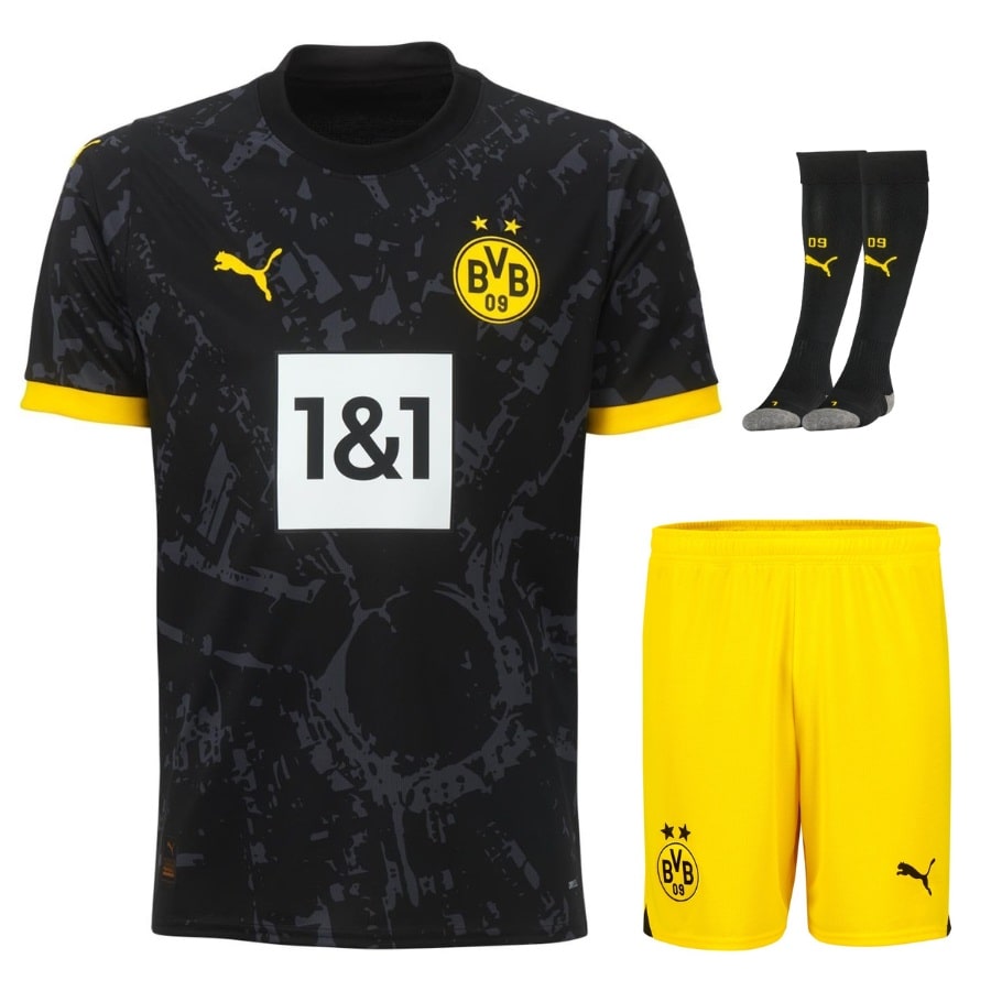 BVB ドルトムント アウェイ 子供用キット ジャージ 2023 2024