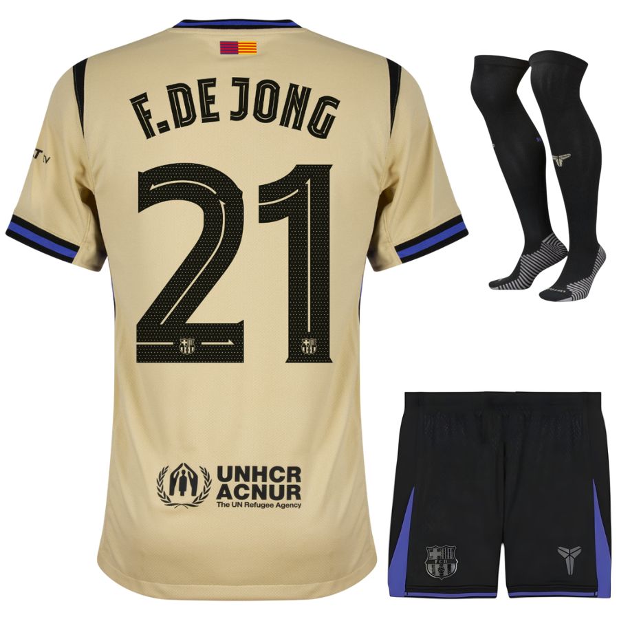 バルサ アウェイ キッズ キット ジャージ 2025 2026 デ ヨング