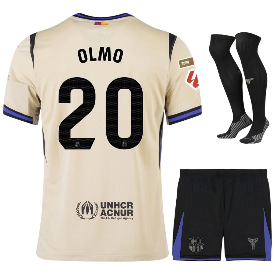 バルサ アウェイ キッズ キット ジャージ 2025 2026 オルモ・ラ・リーガ