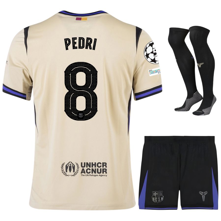 バルサ アウェイ キッズ キット ジャージ 2025 2026 ペドリ UCL