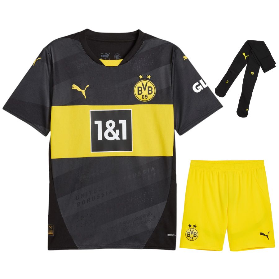 BVB ドルトムント アウェイ 子供用キット ジャージ 2024 2025