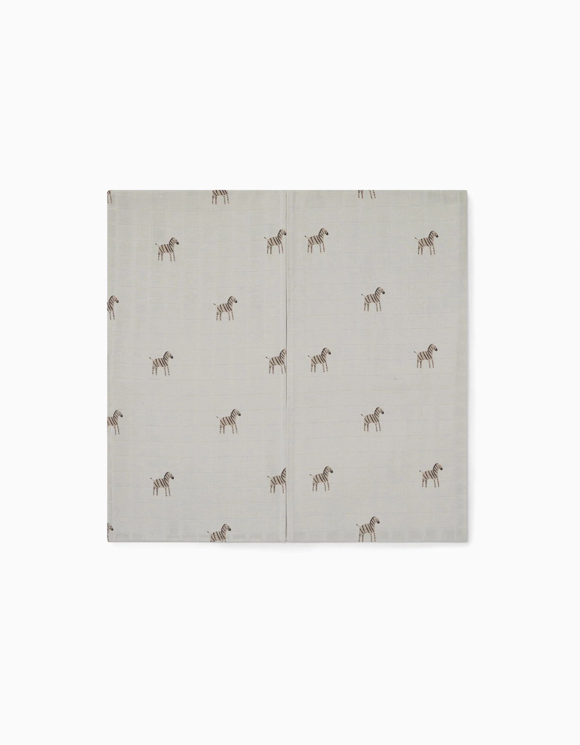 Swaddle/ Organic Cotton Nappy Square Gloop! 100X100Cm, Zebra