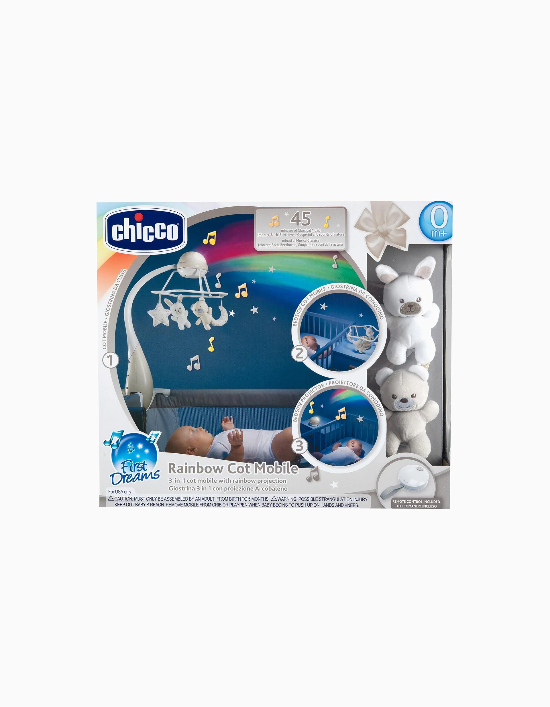 Mobile Firstdreams 3 In1 Rainbow Chicco 0M+, Beige