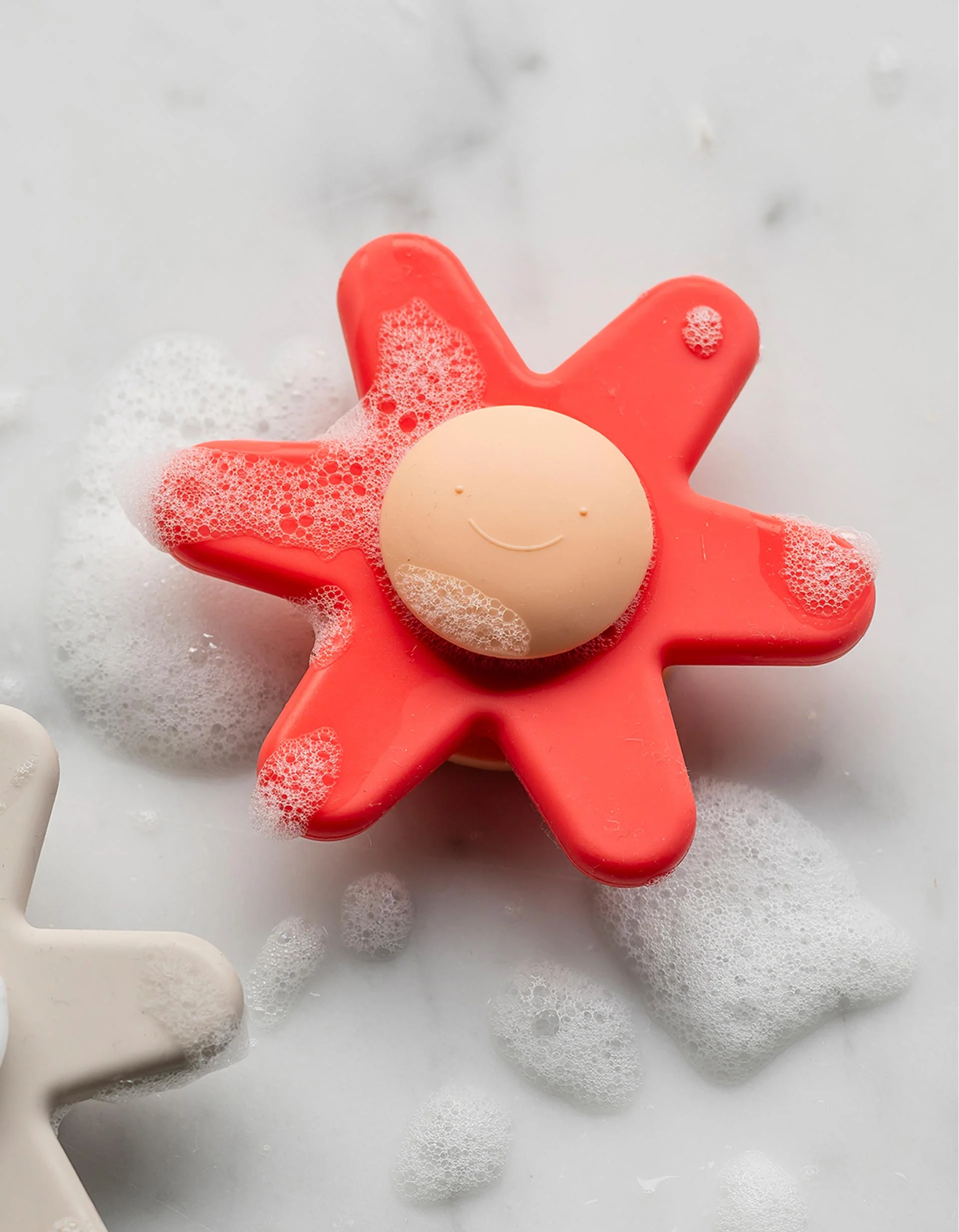 Silicone Flower Spinner Nattou 10M+, Pink