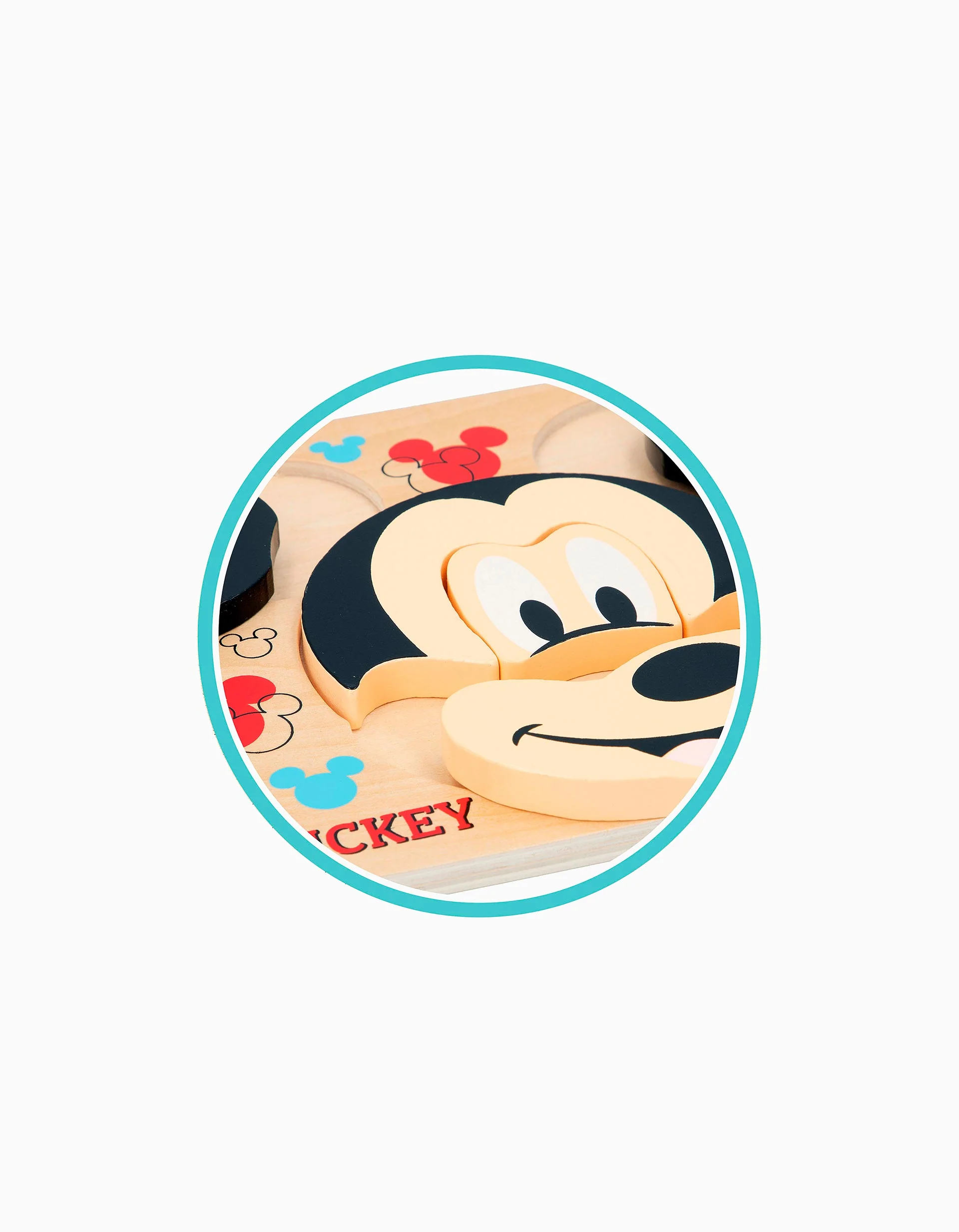 Wooden Puzzle Board Mickey Disney 12M+
